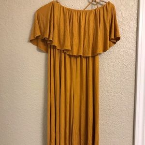 Mustard yellow jumpsuit